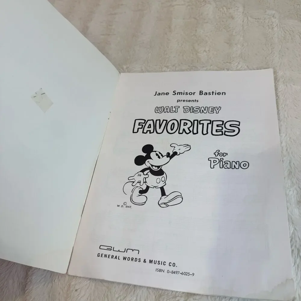 Jane Smisor Bastien Walt Disney Favorites for Piano GWM 1969 Music Songbook